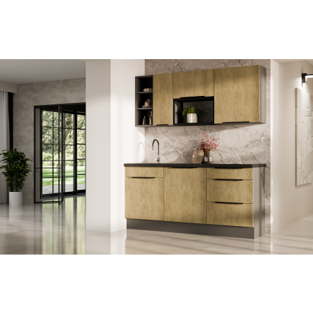 Szafka kuchenna LOFT 60 cm czarna